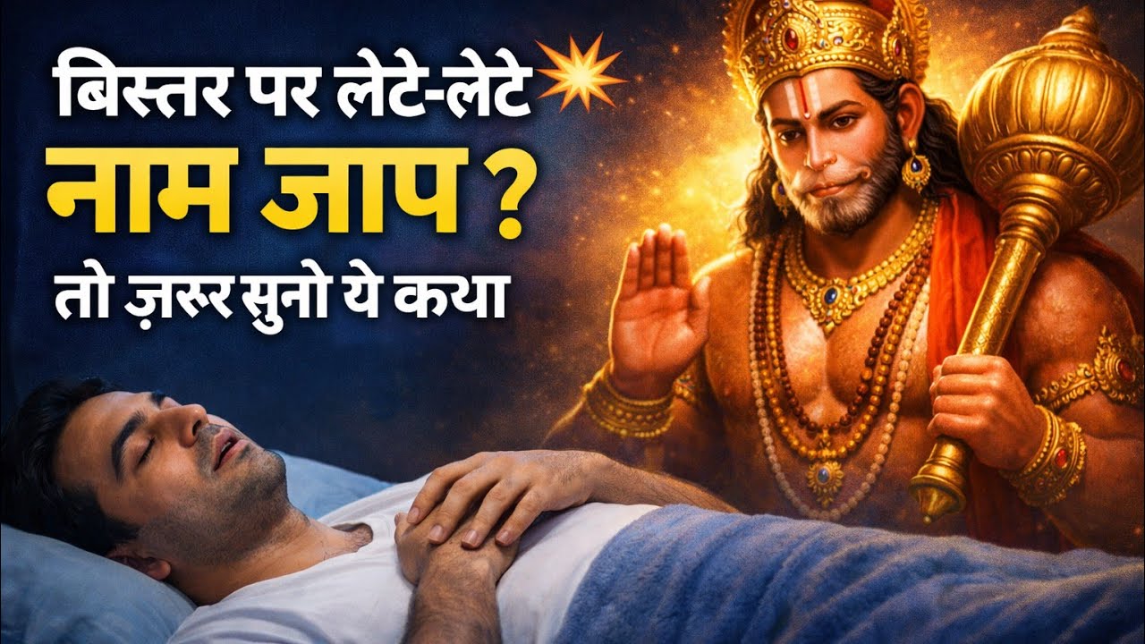 🟡✅ बिस्तर पर लेटे-लेटे नाम जाप करते हो? | हनुमान जी ने बताया बड़ा रहस्य | सच्ची भक्ति कथा 