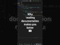 Why Reading Documentation Makes You a Better Developer 📚 #Shorts