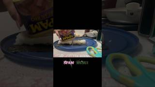 Spam Musubi with Korean BBQ flavor #spam #food #asmr #diy #shorts