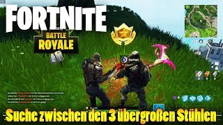 Fortnite - Suche Zwischen 3 Übergroßen Sitzen Season 5 Woche 8 Herausforderung Lösung