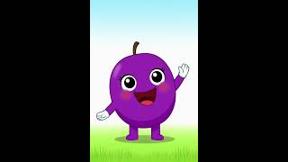 Hello! I am a plum and I am a fruit 🍑 #plums #englishforkids #asmrvideo
