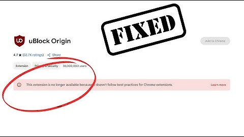 uBlock Origin REMOVED from Chrome?! 🔥 How to Get It Back! (Fix & Download Guide)