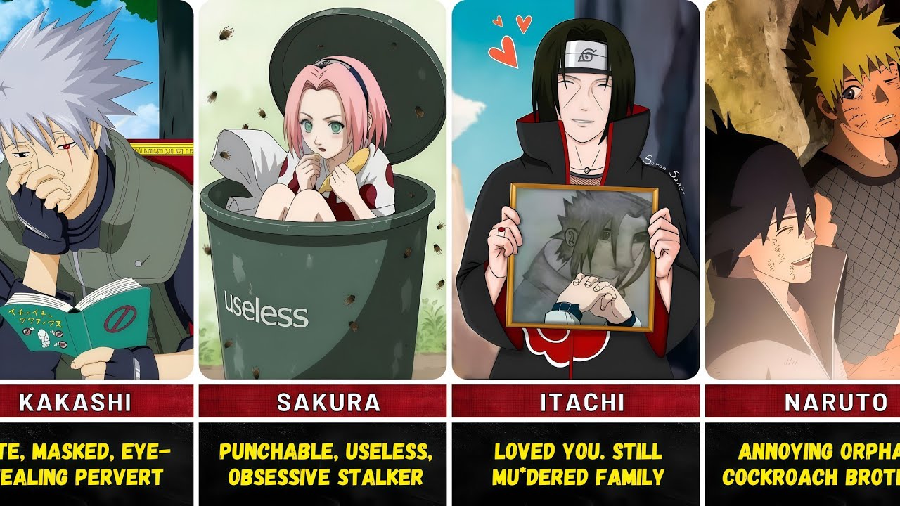 How Sasuke Sees Everyone in Naruto || Anime Gotcha