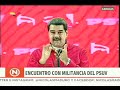 Encuentro de Nicolás Maduro con militancia del PSUV en el Teatro Municipal