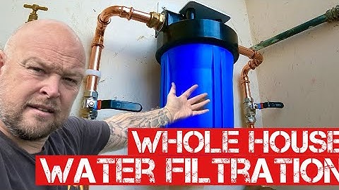 INSTALLING A WATER FILTER SYSTEM TO YOUR HOME.. Carbon Shell for NATURAL DRINKING WATER