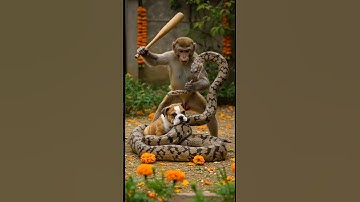 Can a Monkey Save a Puppy from a Giant Snake?