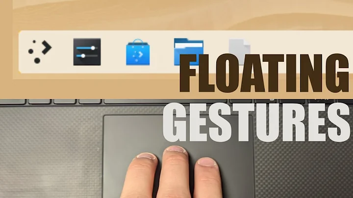 KDE 1:1 GESTURES and FLOATING PANEL, implemented NOW!