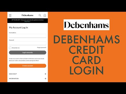 Debenhams Credit Card Login 2021 | Debenhams Card Account Login Tutorial