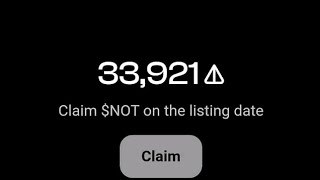 How to claim your $NOT ( Notcoin) to your exchange wallet