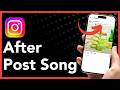 How to add a song after posting on Instagram