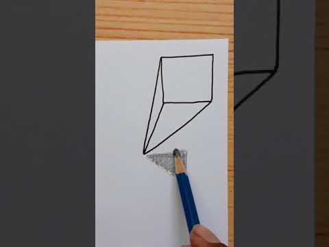 Easy 3d Drawing / How To Draw Art For Beginners With Marker And Pencil #shorts