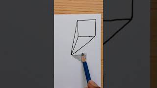 Easy 3d Drawing / How To Draw Art For Beginners With Marker And Pencil #shorts