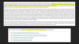 Reading Exam Simulation 1 Solutions
