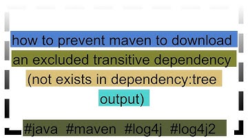 how to prevent maven to download an excluded transitive dependency (not exists in dependency:tree o