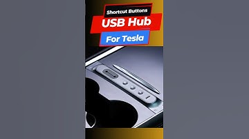 Tesla USB Hub with Shortcut Buttons 🚗 2025 Must-Have Accessory for Model 3/Y!