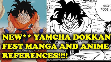 NEW DFE Yamcha MANGA & ANIME REFERENCES!! YAMCHA DOKKAN FEST