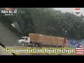 Boom truck hits bridge | Semi leaving trail on fire 2 mile long | Bad moments on the road