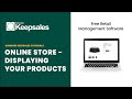 Sumundi keepsales tutorials  p87 online store  displaying your products