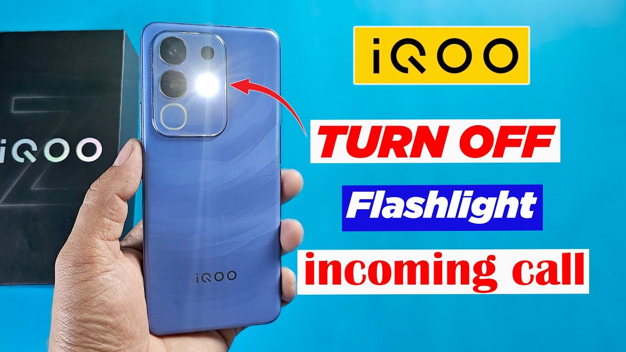 How to turn off flashlight on incoming calls in iQOO Phone