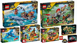 7 New Lego Jurassic World Sets Spinosaurus, Mosasaurus More