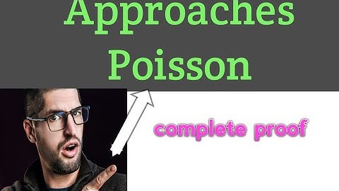 Binomial distribution Approximation to poisson Distribution | Complete proof | Statistics Sense