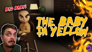 BABYSITTING gone wrong! - EVIL BABY! | Horror Game (The Baby In Yellow)