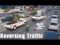 GTA 5 DOT Reversing Traffic Around A Plane Crash On The Highway With Message Board Trucks