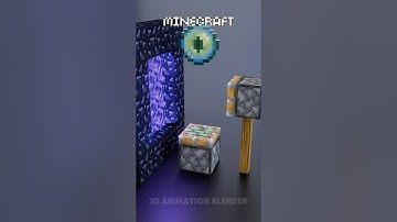 Minecraft Vs Real Life in the Nether 🔥🔥🔥#blender3d #3dart #3danimation #minecraft