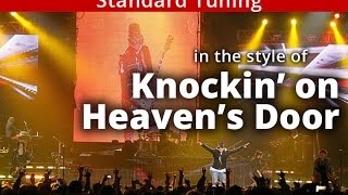 'Knockin' on Heaven's Door' - Std tuning - GUNS n ROSES style E minor GUITAR Solo BACKING TRACK