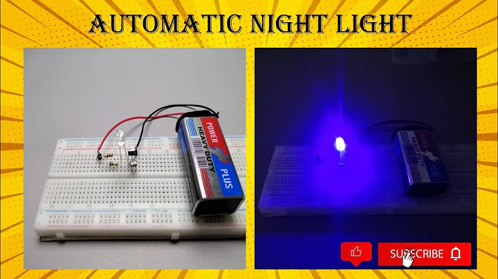 How to build automatic night light | at home | using Bc547 transistor | on breadboard | 🤔
