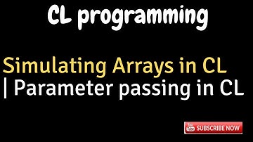IBM i, AS400 Tutorial, iSeries, System i - Simulating Arrays in CL & Parameter passing in CL program