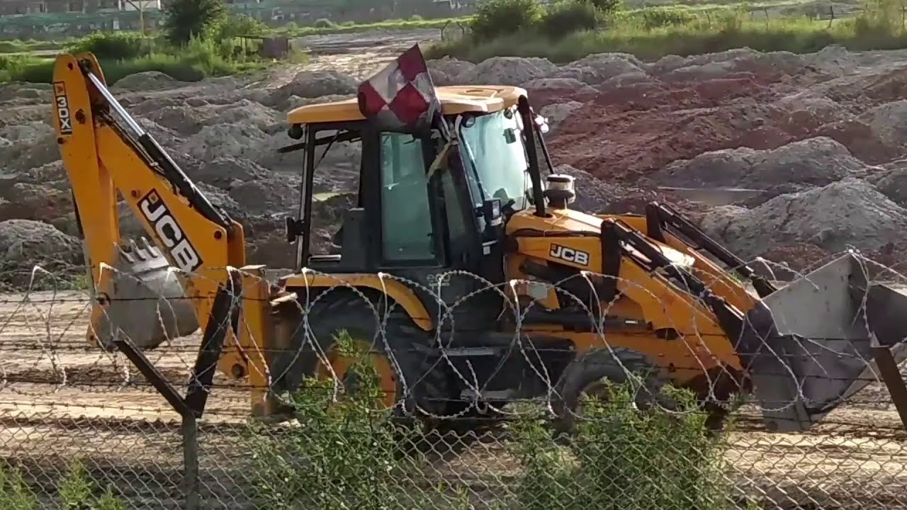 JCB works at Kathmandu Airport (TIA)