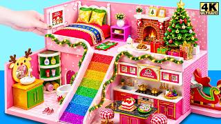 🌈🎄 Make Festive Miniature Christmas House with Kitchen and Holiday Decor ❤️ | DIY Miniature House