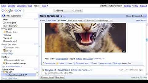 Google Reader - Sharing