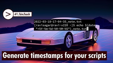Generate timestamps in your shell scripts