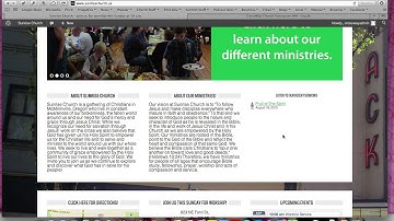 Metro Church Home Page Explanation