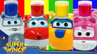 ของเล่นสี Super Wings | Super Wings Toy Compilation | เรียนรู้Colors🌈 | ของเล่น Superwings