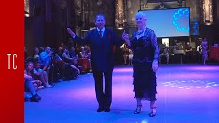 Tango: Elba Sottile y Jorge Dispari, Randomly mixed dancers, 9/6/2019, Antwerpen Tango Festival