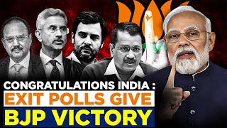 Congratulations India Exit Polls Give Bjp Big Victory Pm Modi Is Back With Fresh Mandate