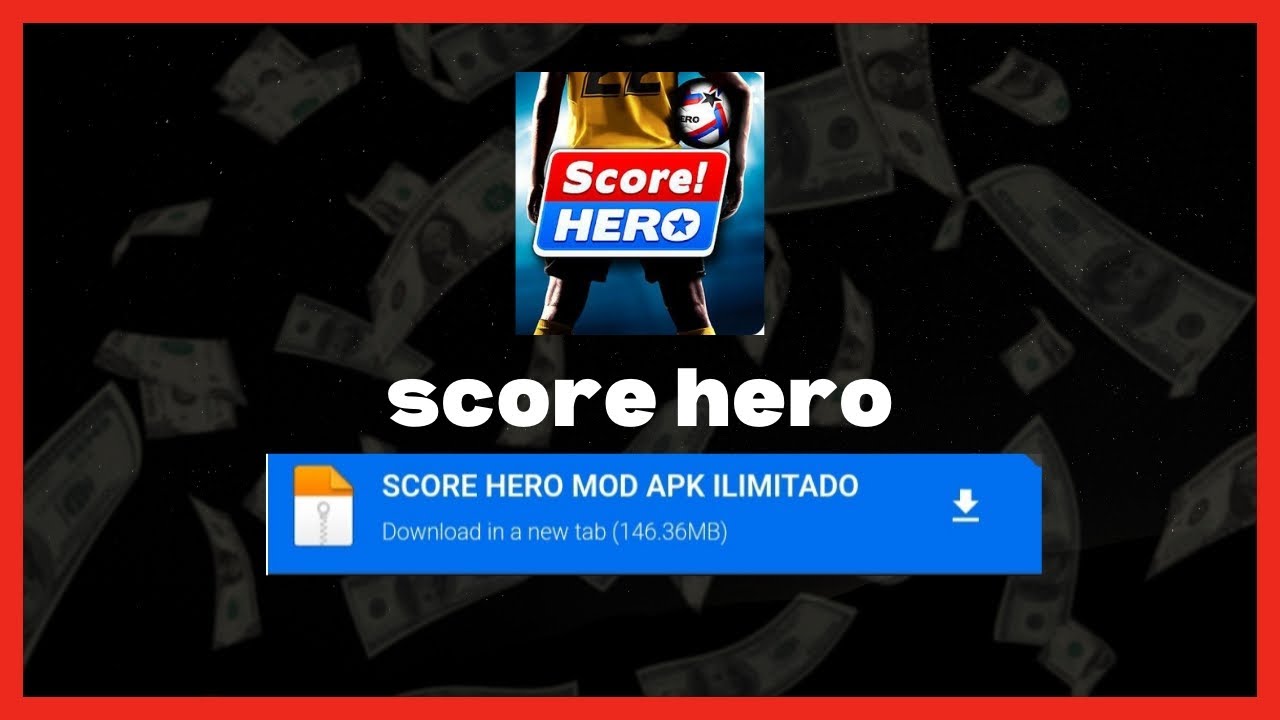 Score hero atualizado 2024 com dinheiro infinito e vida infinita - YouTube