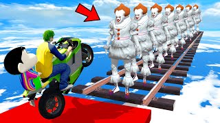 Pennywise Dangerous Bike Ramp Challenge in GTA 5 | CHOP KIDDNAPED