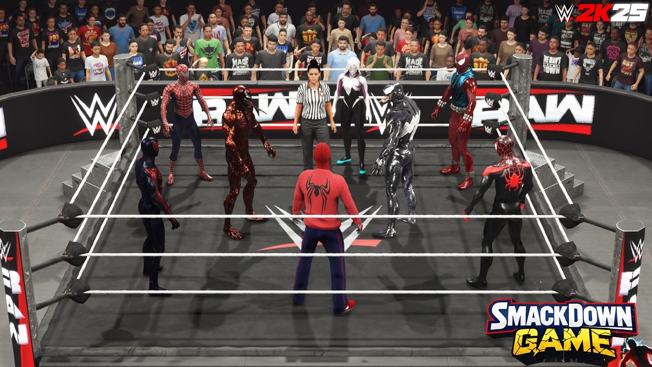 Spider-Man: Brand New Day EXCLUSIVE! 8-Man Spider Universe War Inside WWE 2K25
