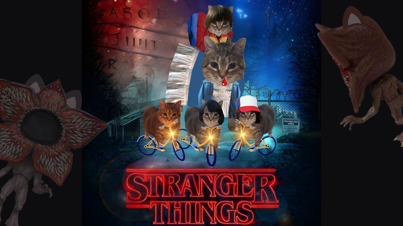 STRANGER THINGS temporada 1 (resumen con memes de gatos)