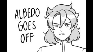 albedo goes off (genshin impact among us)