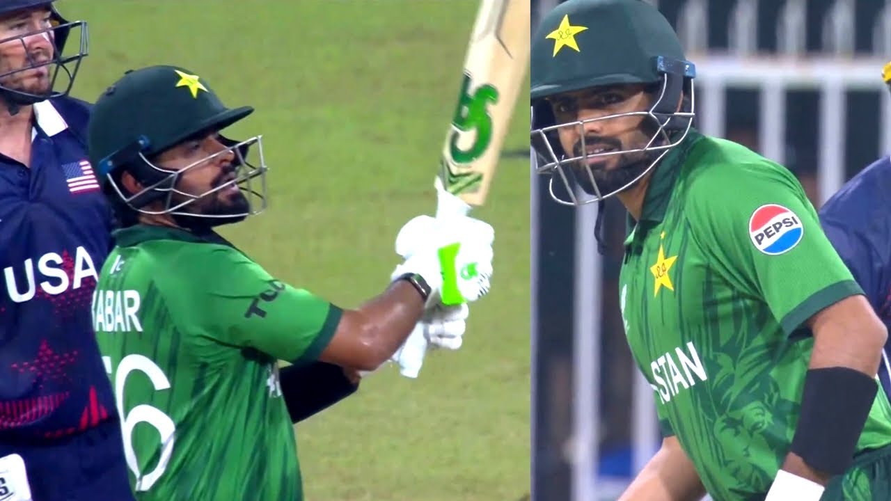 Babar Azam batting Vs USA | Babar Azam 46 Runs In 32 Ball _ Babar Azam Partnership Shahebzada Farhan