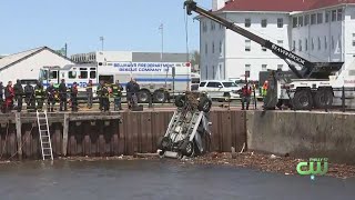 Body Camera Video Of Officers Rescuing Woman From Vehicle Submerged In Delaware River