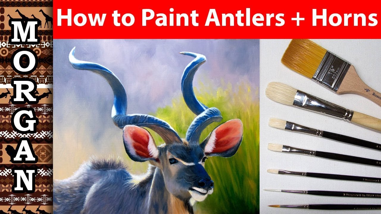 artistry How to Paint Antlers + Horns, Oil painting Lesson