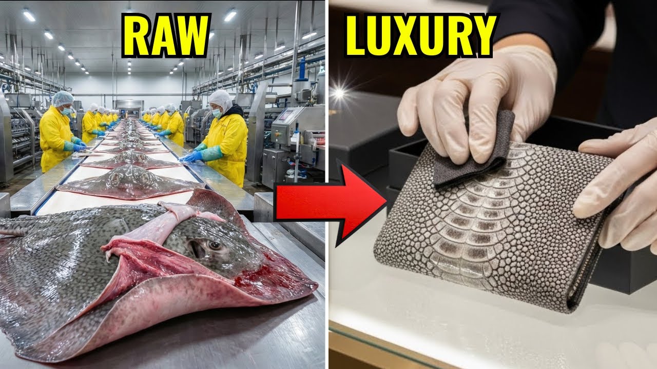 Inside the Stingray Leather Factory – How Exotic Skins Become Indestructible Luxury Wallets