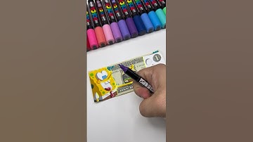 Drawing on a Dollar Bill with POSCA markers 💵✍🏼 #money #art