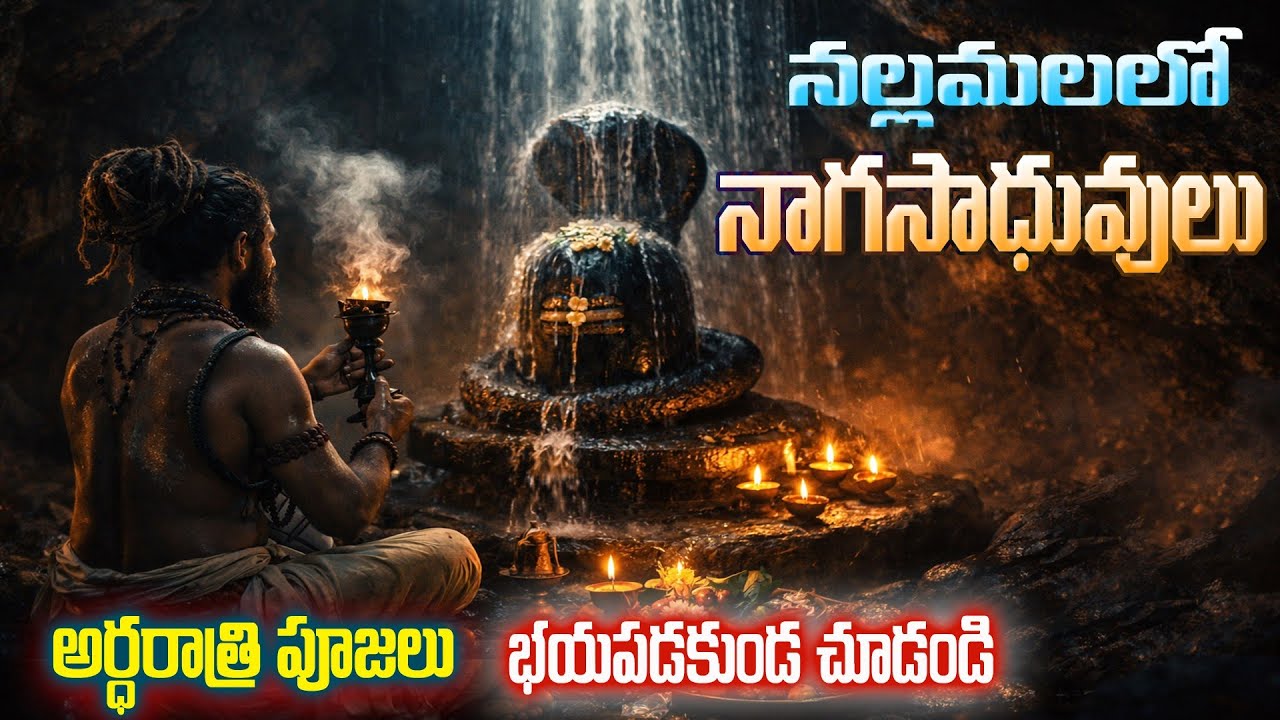 నల్లమలలో నాగసాధువు పూజ అందుకుంటున్న లింగమయ్య | అంతర్ గంగా లింగమయ్య#Antarganga #nallamala #srisailam 